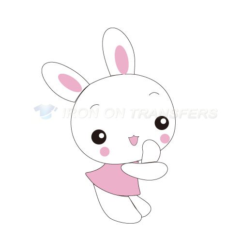 Rabbit Iron-on Stickers (Heat Transfers)NO.8956